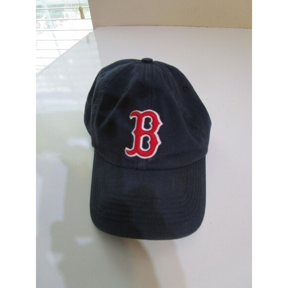 Boston Red Sox Hat Cap Strap Back Mens Navy MLB Baseball Fenway Park Collection - Picture 1 of 8